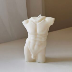muska figura skulpturna sveca